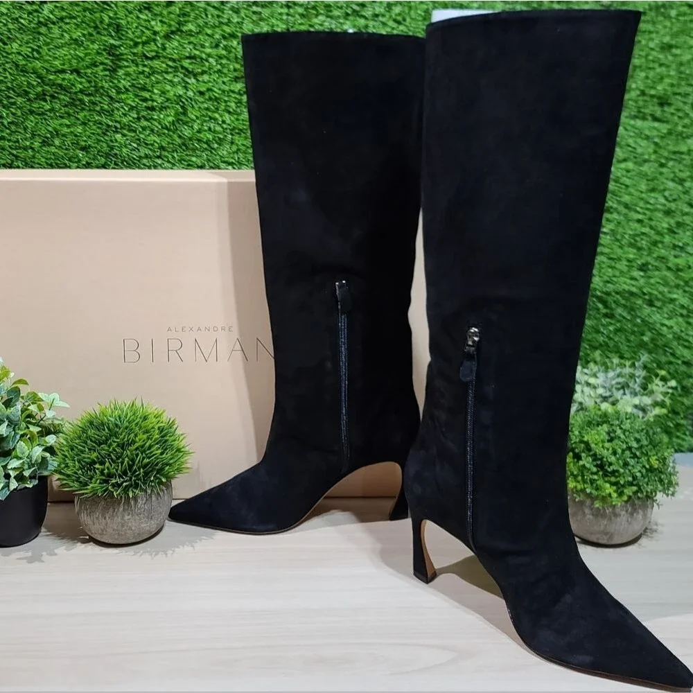 Alexandre Birman Kyra Boot 85 - Black Suede EU 38 NEW